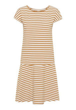Load image into Gallery viewer, Grobund Marianne Gold Striped Dress