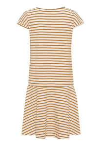 Grobund Marianne Gold Striped Dress