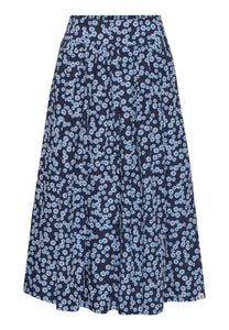 Grobund Mette Blue Flower Skirt