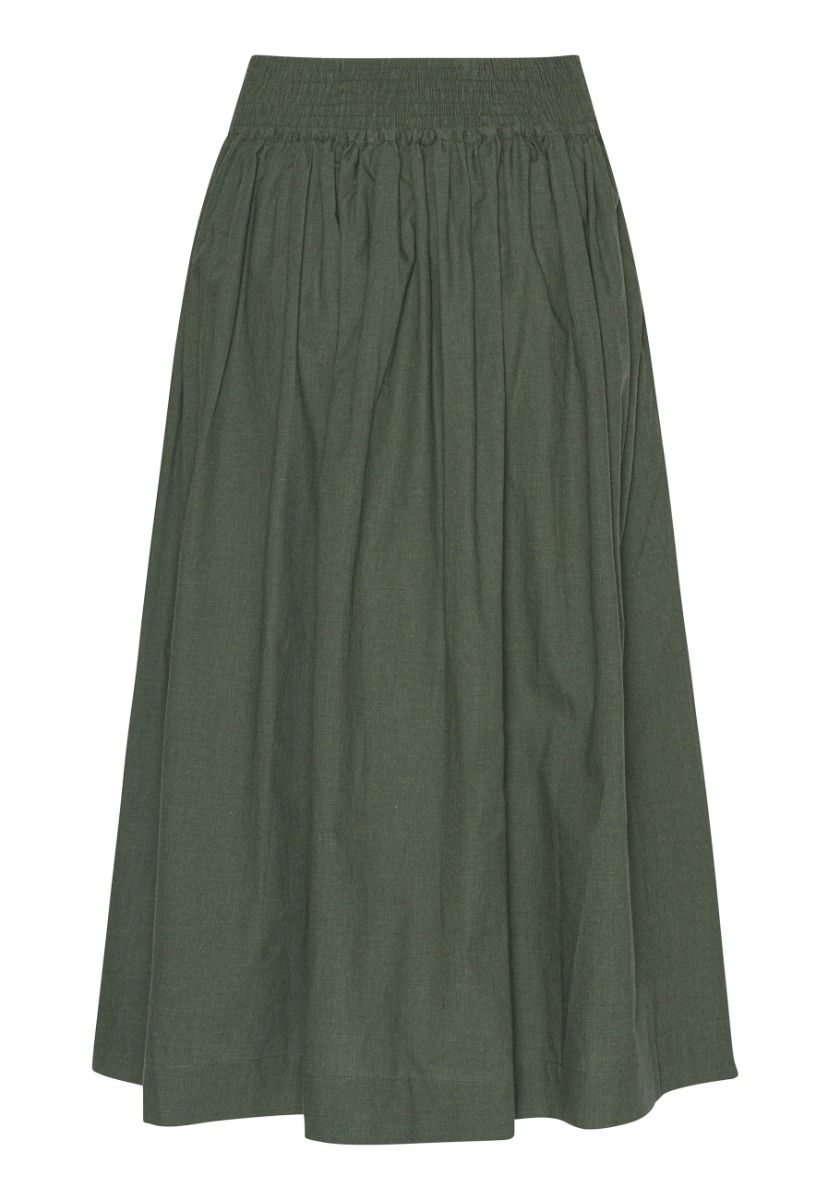 Grobund Mette Green Melange Skirt