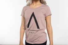 Load image into Gallery viewer, A Logo Tee Women Dusty Mauve