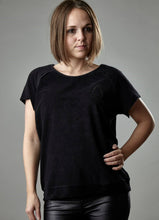 Load image into Gallery viewer, Terry Tee for Women Black